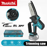 Makita 18V Cordless Chainsaw for Woodworking with Small Handheld Electric 6-inch Logging Sawzall Mini Portable Chainsaw