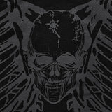 PUNK RAVE Punk Girls Club Hollow-out Summer Black Slim Skull Print T-Shirt Gothic Popular Visual Kei Sexy Cotton Tees Top