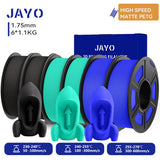 JAYO 3D PETG/ High Speed Matte PETG / PLA Classic Printer Filament 1.75mm 3D Printer Filament 6.6KG Neatly Wound PETG for 3D