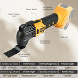 DEWALT Brushless Cordless Oscillating Multi-Tool Kit with 5 Accessories Tool-Free Quick Change for Cutting Sanding Grout Removal