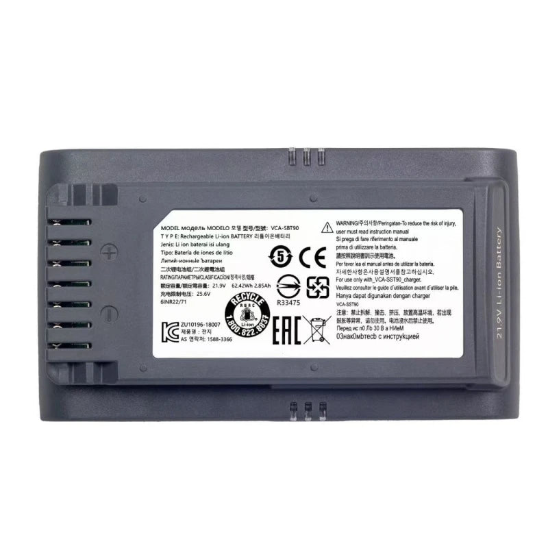 New Original for Samsung Sweeper Battery VCA-SBT90 Vs9000 Jet90 Jet75 Jet90E VCA-SBT90 Cordless Handheld Vacuum Cleaner Battery