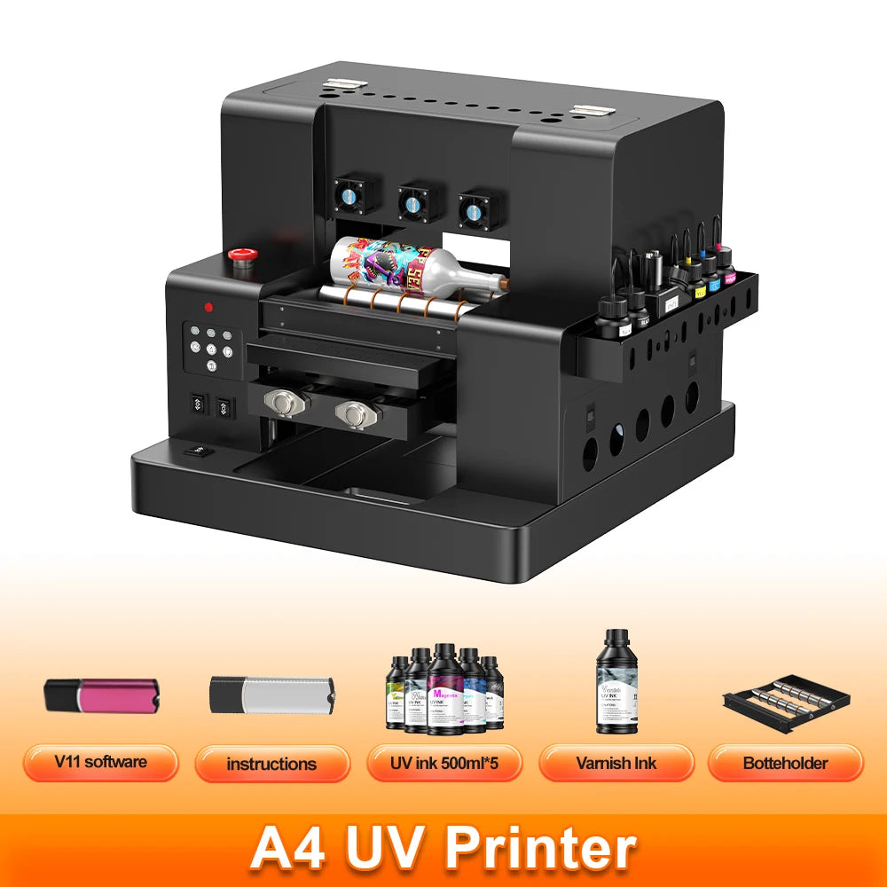 A3 UV Printer A3 XP600 UV DTF Printer Impresora L805 UV Flatbed Printer For Acrylic Metal Sticker Printer Machine UV Printer