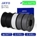 JAYO PLA Matte 3D Printer Filament 1.75mm+/-0.02mm 5/10Rolls 100% No Bubble Non-toxic3D Printing Materials for 3D Printer& Pen