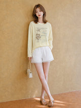 XIAOGULI Lyocell Cotton Long Sleeve Shirt Women Basic Layering Top 2026 Autumn Loose Casual Plus Size XL White Relaxed‑Fit Top