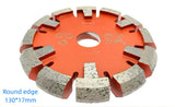 Rounded Edges NCCTEC 5'' Diamond Tuck Point Saw Blade for Floor Heating Tubes 125mm Concrete Floor Grooving Cutting Crack Chaser