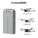 2400mah Battery for DJI Mini 4K Battery Charger for Mini 2 SE 2SE Drone Intelligent Flight Battery Accessories