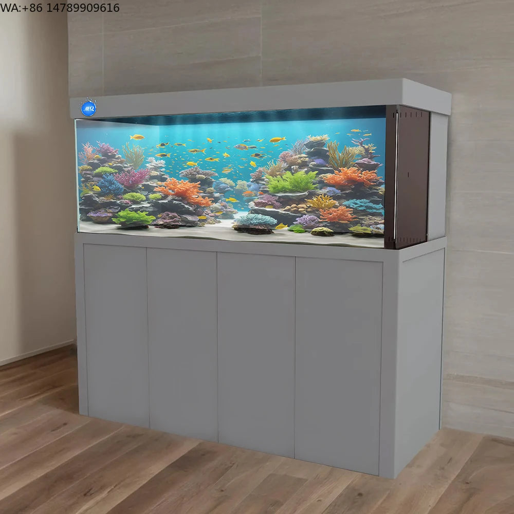 All-in-One AquariumWholesale New Style Clear Glass Fish Tank With Cabinet And Accessories Eco-Friendly Aquarium For Outdoor & Li