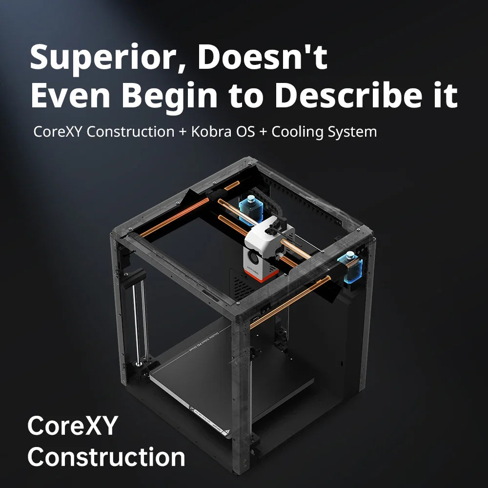 Anycubic Kobra S1 Combo Multi-Color 3D Printer Up to 600mm/s High Speed Printing Auto-Leveling Core XY Structure Direct Extruder