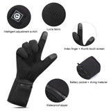 Rechargeable Electric Liner Heated Gloves Winter Warm Touch Skiing Gloves Outdoor Sports Riding Skiing Fishing Hunting