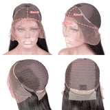 Navy Blue 13x4 Lace Front Body Wave Human Hair Wigs Brazilian Blue
