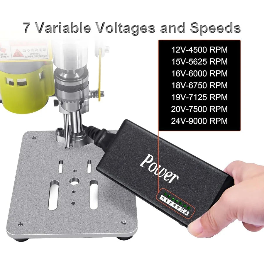 Mini Drill Press Benchtop Drill Press Portable Electric Drilling Machine with Rotary Tool Flex Shaft Attachment B10 Chuck Drill