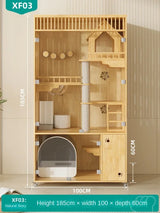 Cat Chamfer Home Cattery Luxury Cat Nest Large Space Cat Cage