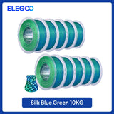 ELEGOO 5KG/10KG 1.75mm Silk PLA Filament,3D Printer Filament 1kg Gold Silver Fits for Most FDM 3D Printers