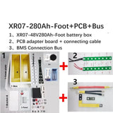 XR07 48V 280AH LiFePO4 Battery Case PowerBox Solar Home Energy Storage 16S 51.2v DIY Kit For JK BMS EVE CATL 280AH 302AH