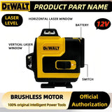 Dewalt 16Lines Rechargeable Professional Meter Laser Level 3 Sides*360 Degree Vertical Horizontal Green Light For Dewalt  20V