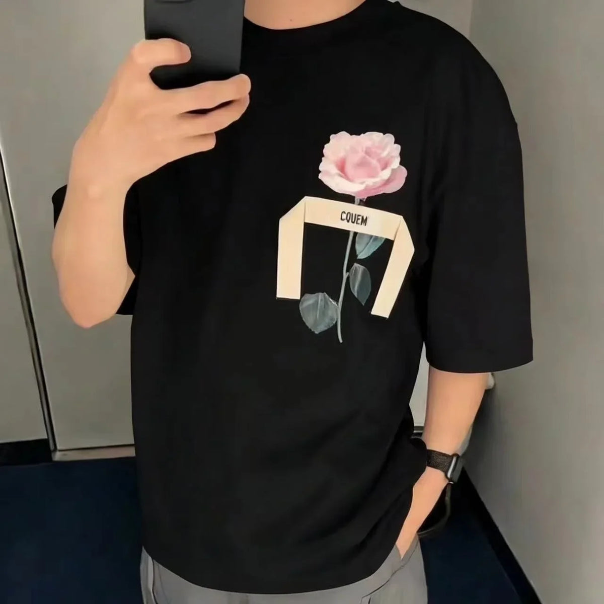 2026 New Men's and Women's Spring and Summer Short Sleeved T-shirt Casual Versatile Fashion Round Neck Top