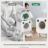 Smart low noise cat litter box with APP control and multi cat monitoring for indoor pet odor-free toilet