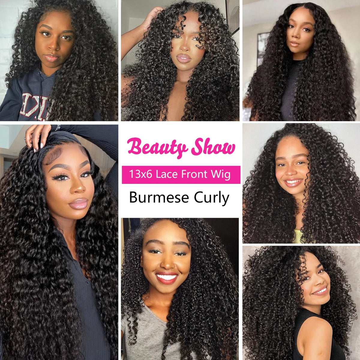 Burmese Curly Human Hair Wig With Spiral Curls End 13x4 Lace Front Wigs 220 Density Pre Plucked Tiny Knots 13x6 Lace Frontal Wig