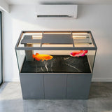 All-in-One AquariumUltra White Glass Luxury Aquarium For Fish With Built-in Filter And Intelligent ControllerFish TankSelf-Clean