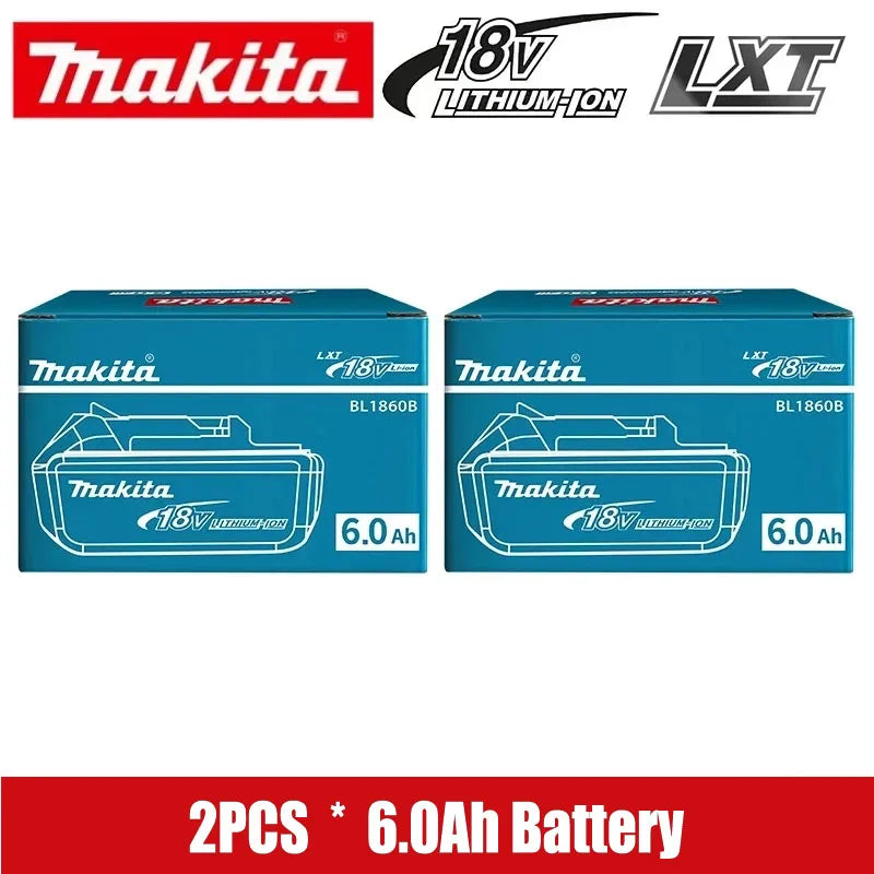 100% Original Makita BL1860B 18V 6Ah Lithium Battery Rechargeable,Compatible With BL1830 BL1850 Makita 18V Power Tool Battery
