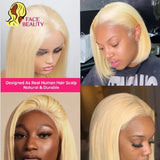 613 Blonde Bob Wig 13x6 13x4 Transparent Lace Frontal Wig Straight Brazilian Human Hair Lace Front Wigs For Women Colored Wigs