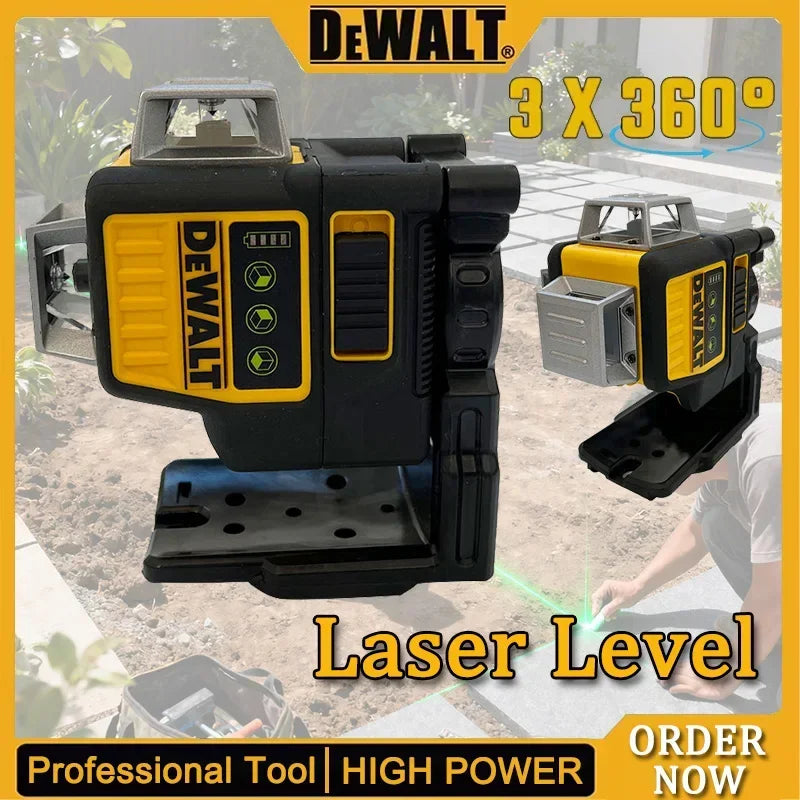 Dewalt DW089LG 3 Sides*360 Degree Vertical Lines Horizontal Green Light