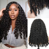 Burmese Curly Wigs Human Hair 7x6 Lace Frontal Wig 44 46 Inches For Women 7x6 Glueless Curly HD Lace Front Wigs With Spiral End