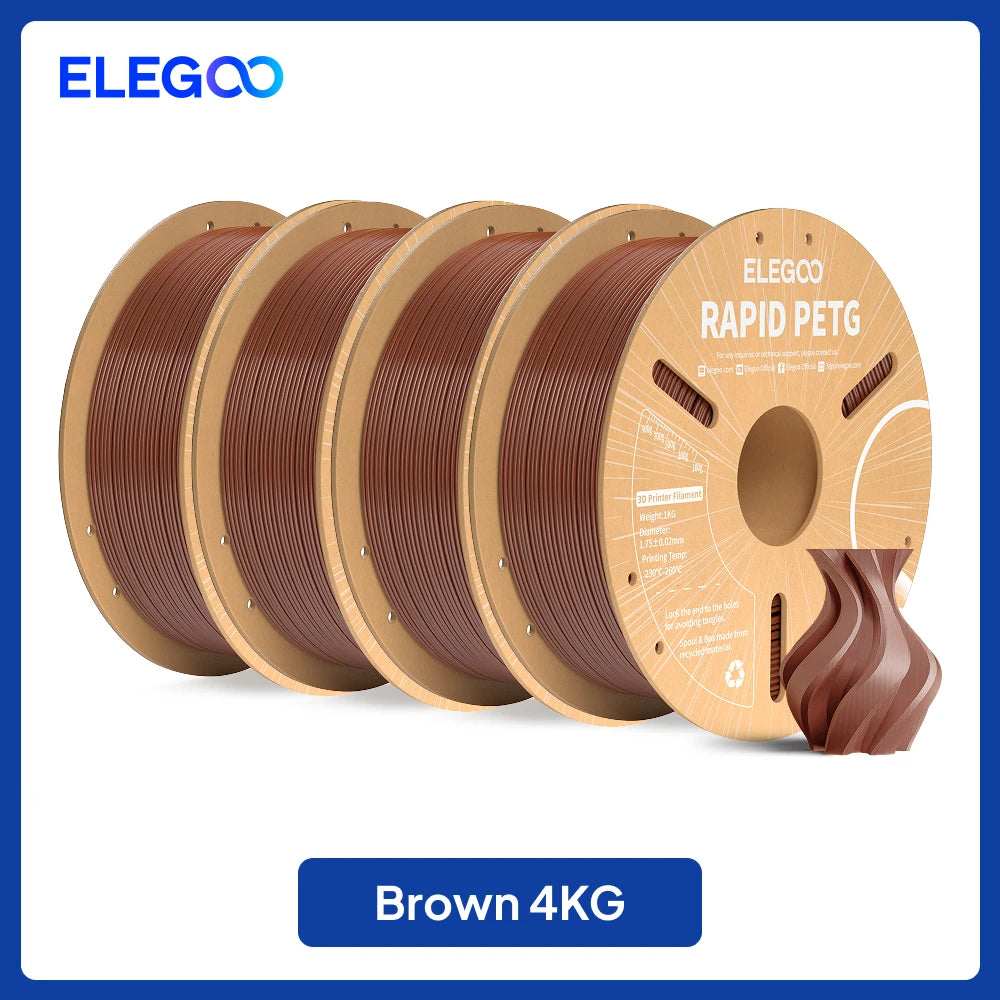 ELEGOO 4KG/5KG/10KG 1.75mm Rapid PETG Filament