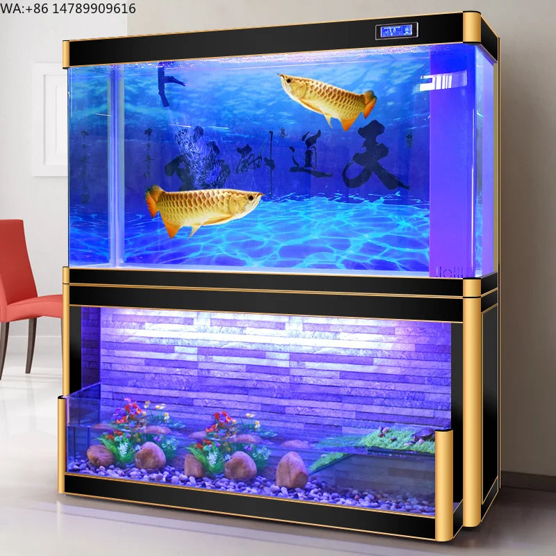 All-in-One AquariumHigh Quality Transparent Glass Fiberglass Aquarium Accessories For Fish Tank Lighting In Living Room Office I