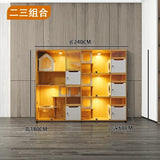 Cat cage villa solid wood household  display cabinet custom  cabinet  house pet store foster breeding three-layer  h