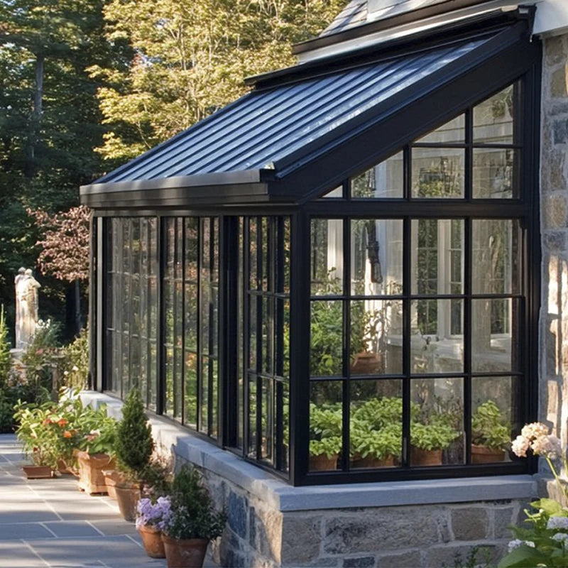 Premium Aluminum Alloy Sunroom Waterproof Tempered Glass Enclosure for Terrace Weatherproof Outdoor Solarium and Conservatory