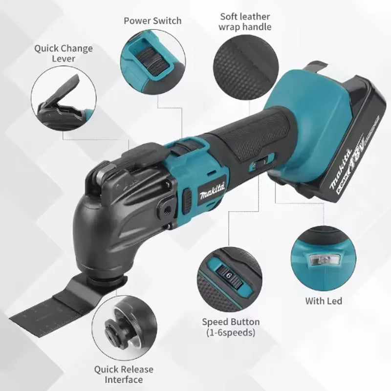 Makita 18V Brushless Quick‑Release Oscillating Multi‑Functional Renovator Electric Trimmer Compatible Tool