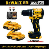 DEWALT DCD805 Brushless Compact Electric Screwdriver Hand Drill Impact Drill 20V Rechargeable Lithium Battery Charger