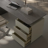 Slate desk light luxury modern home study computer desk high-end Italian minimalist designer boss desk