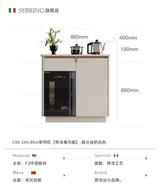 tea bar machine Solid wood living room, dining side cabinet, water bar, integrated locker against the wall, office tea cabinet