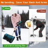 10 Inch Electric Snow Shovel for Makita Battery Adjustable Front Handle Telescopic Pole Lightweight Portable Snow Removal Tool