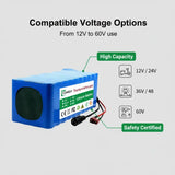 High Performance 36V 14Ah Actual Capacity 10S4P 18650 Lithium Battery Pack 500W for Electric Bicycle Scooter Car with 42V 2A