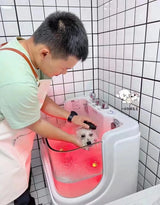 Pet Spa Bathtub Acrylic Dog Bathtub, Surfing Massage Bathtub With Ozone and Colorful Lights for Pet Grooming