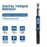 SHANHR 1/2'' Torque Wrench With Large Screen, Adjustable Wrench Bidirectional Ratchet Head Torque Wrench Digital Hand Tools