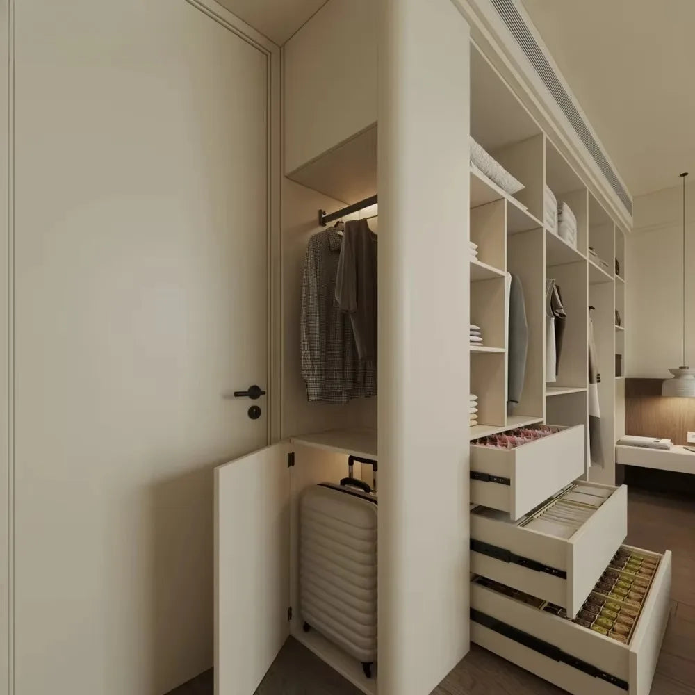Any Size Custom Honeycomb Aluminum Alloy Multi Storage Bed End Cabinet Bedroom Home Water Moisture Durable Wardrobe Cabinet Stur