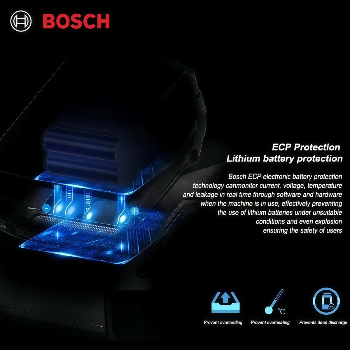 Bosch 18V 6.0Ah Rechargeable Lithium-Ion Battery Replaceable BAT609BAT609G 100% New Original Tool Battery