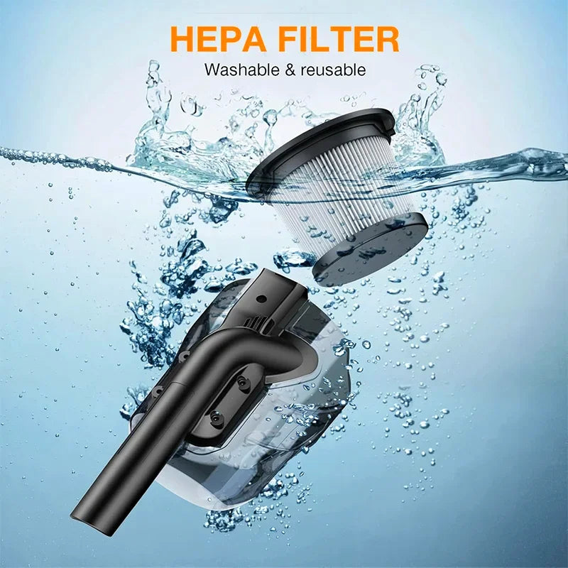 Cordless Vacuum Cleaner Rechargeable Handheld Dust Blower Floor Car Pet Hair Multifunction Cleaning For Dewalt 20V Battery Pin