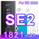 NOHON High Quality 2160mAh Battery For iPhone SE 2022 2020 2016 SE2 SE3 11 12 13 14 Phone Replacement Batteries With Tool Kit