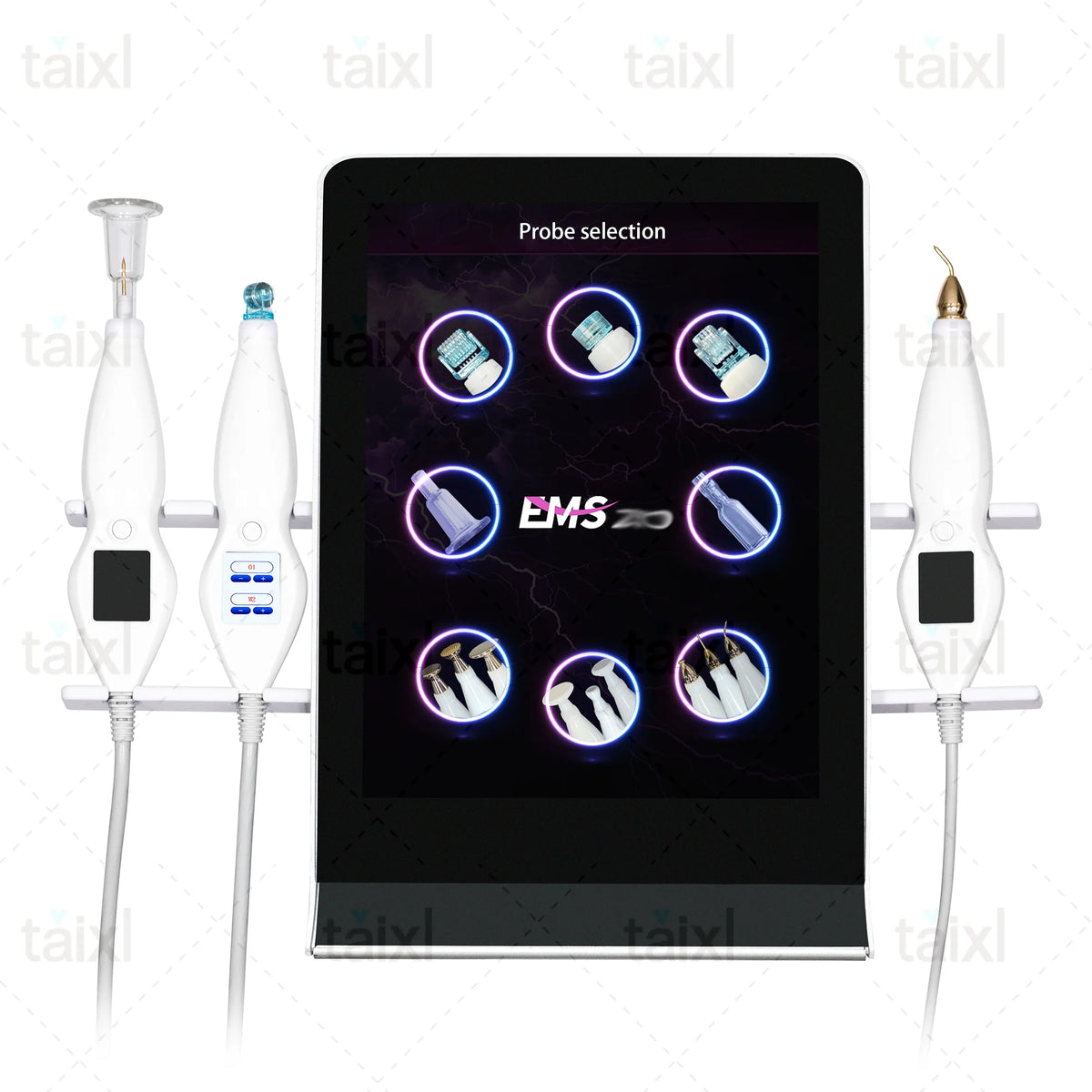 Cold  Hot Plasma 8 in 1 Diamond Stamp Ozone Plasma Skin Rejuvenation Anti-aging Facial Care Beauty Machine