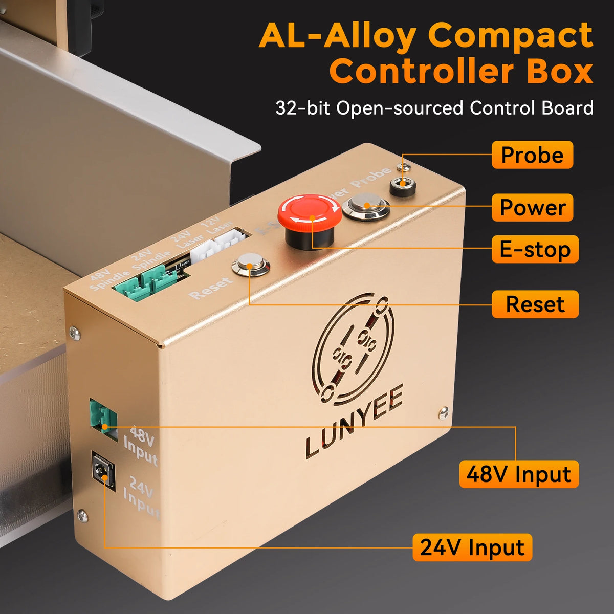 LUNYEE Router CNC Machine 4040 PRO for Woodworking Metal Acrylic Cutting Milling GRBL Control Lead Screw Driven 3Axis