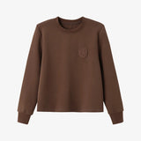 AS AW26 Trendy embroidered Crewneck Long Sleeve Top women's wear
