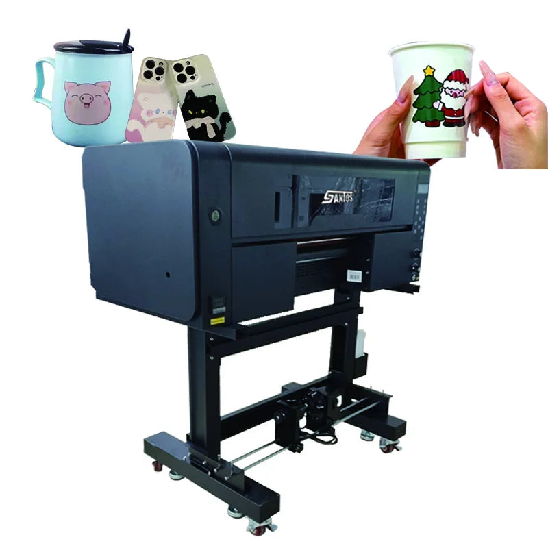 New Technology 3PCS I1600 HD3200 3D Embroidery Effect Printing Machine Powderless 30cm A3 Roll Uv DTF Printer for Textile Cloth