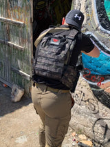 YAKEDA Quick Release 1000D Nylon Tactical Outdoor Vest With Adjustable and Molle System for Airsoft Hunting