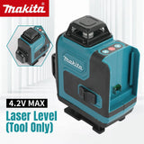 Makita High-Precision 16-Line 360 Horizontal Vertical Cross Level Green Light Laser High-Precision Wall-Mounted Portable Tool