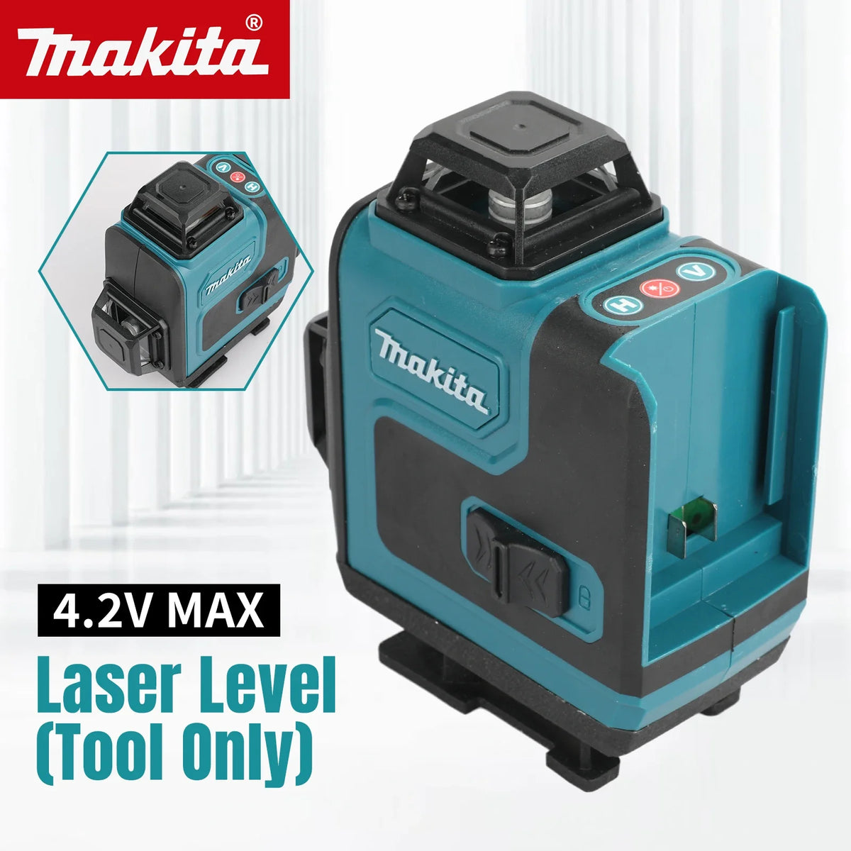 Makita High-Precision 16-Line 360 Horizontal Vertical Cross Level Green Light Laser High-Precision Wall-Mounted Portable Tool